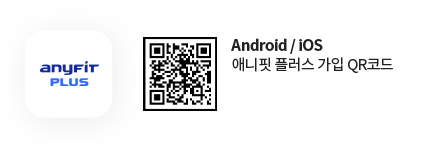 anyFiT PLUS - QR코드 url:https://sfplus.page.link/plus, Android/iOS 애니핏 플러스 가입 QR코드
