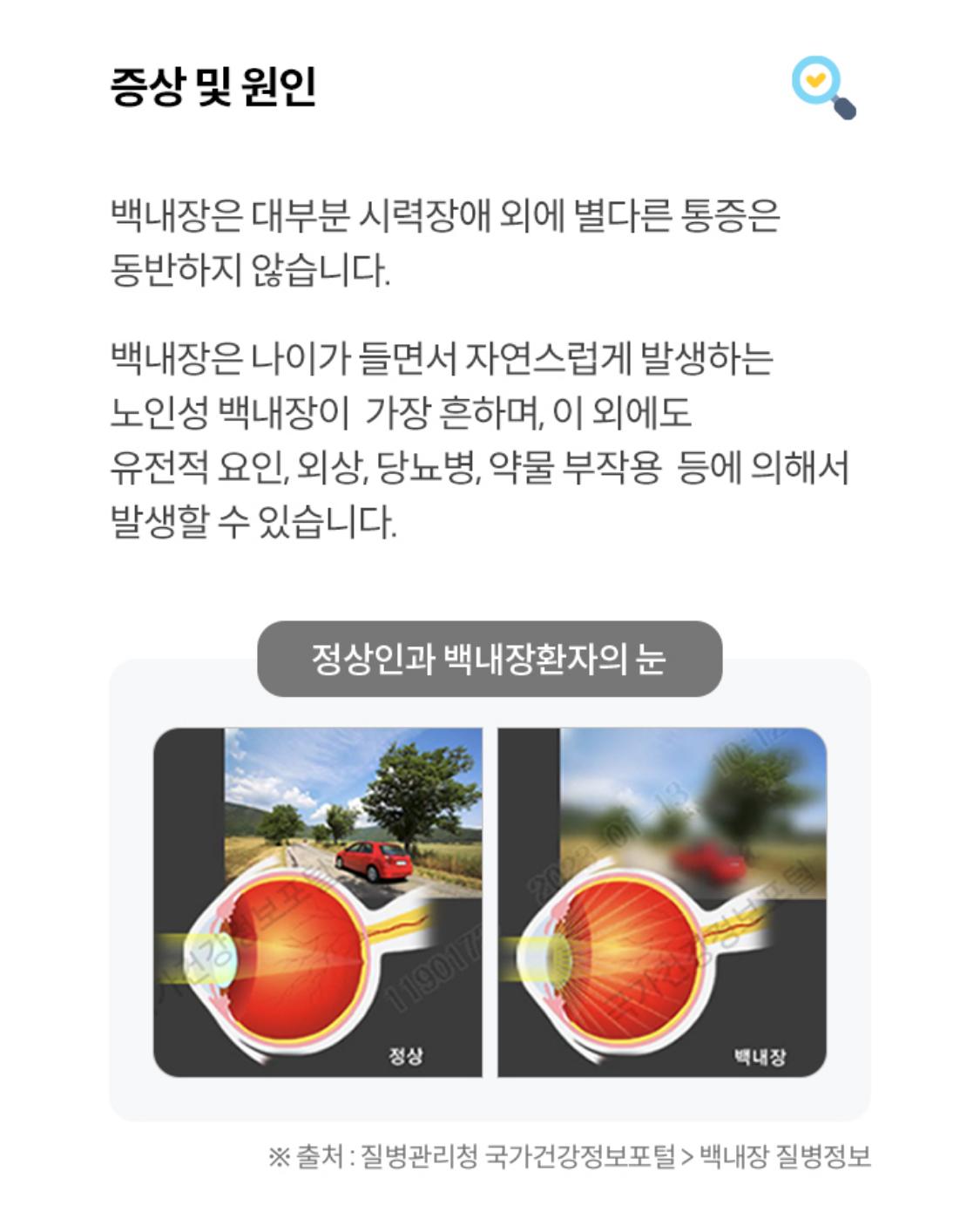 증상 및 원인